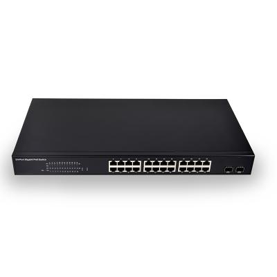 SDAPO PSE3224S ethernet 24port 350W poe switch for cctv (home office school) 