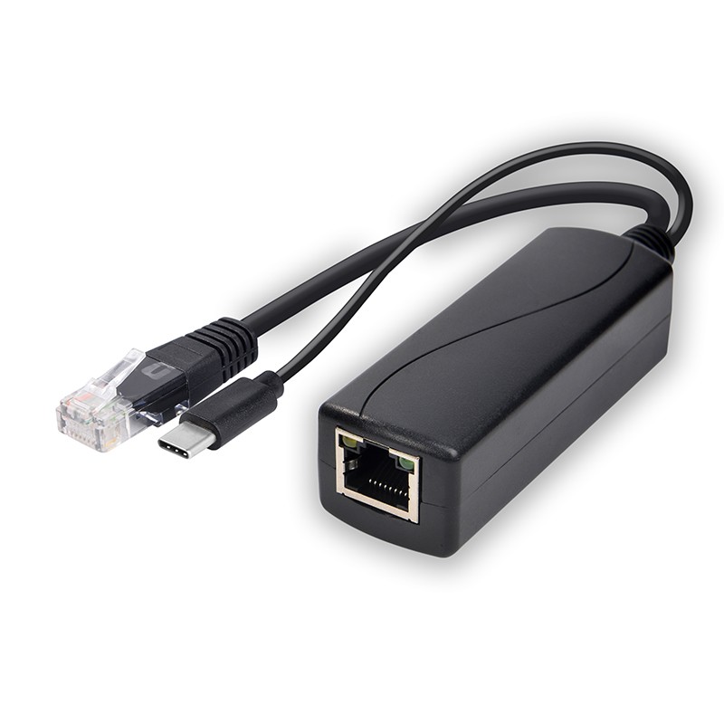 SDaPo 2020 Brand New PS5712G 12V 1A DC Jack/ Type-C / Micro-USB connector available to choose Gigabit PoE Splitter