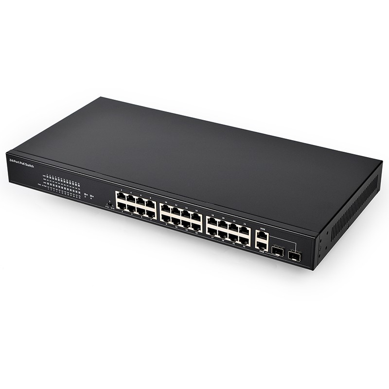 6 Ports Full Gigabit PoE Switch with 1 GE & SFP Uplink and 4 IEEE802.3